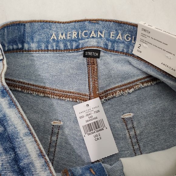 NWT American Eagle Outfitters Highest Rise 90’s Boyfriend Short Stretch SZ 2/26W - Picture 8 of 14